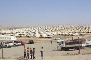 Flyktinglägret Bajid Kandal i Dohuk-distriktet i irakiska Kurdistan.